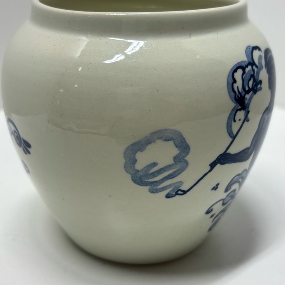 Antique Delftware Dutch colonial pottery tobacco jar by Goedewaagen, Holland - Picture 4 of 8